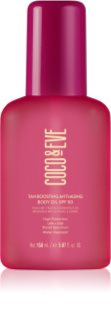 Coco & Eve Sunny Honey Tan Boosting Anti-Aging Body Oil SPF 50 schützendes Öl für schnellere Bräune gegen Hautalterung SPF 50 150 ml