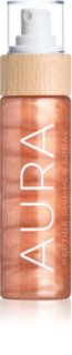 COCOSOLIS AURA Peptide Shimmer Spray moisturising spray with glitter with aroma Raspberry 100 ml
