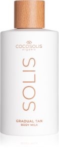 COCOSOLIS SOLIS Gradual Tan Body Milk loção auto-bronzeadora para um bronzeado gradual com aroma Caramel Latte 200 ml