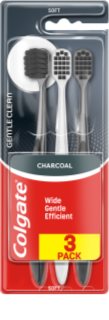 Colgate Gentle Clean Charcoal szczoteczki do zębów 3 szt.