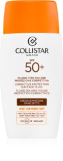 Collistar CORRECTIVE PROTECTION SUN FACE FLUID SPF50+ Protective Fluid for tanning SPF 50+ 50 ml