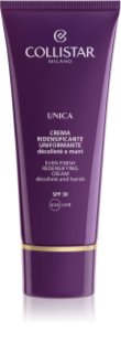 Collistar Unica Even Finish Redensifying Cream Nostiprinošs krēms dekoltē un krūšu zonai SPF 30 75 ml