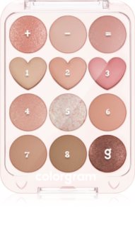 Colorgram Pin Point Eyeshadow Palette палитра сенки за очи за перфектен външен вид цвят 01 Peach+Coral 9.9 гр.