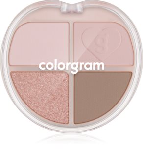 Colorgram Tintin Dory Eyeshadow Palette Øjenskygge og highlighter palette Skygge 06 Mochi Dory 4 g