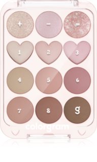 Colorgram Pin Point Eyeshadow Palette Øjenskygge palette Til et perfekt udseende Skygge 02 Pink+Mauve 9.9 g