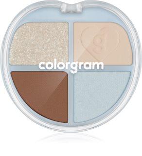Colorgram Tintin Dory Eyeshadow Palette paleta de sombras e iluminadores tom 02 Chestnut Dory 4 g
