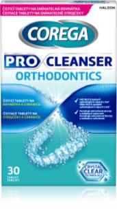 Corega Pro Cleanser Orthodontics compresse per la pulizia degli apparecchi ortodontici 30 comp