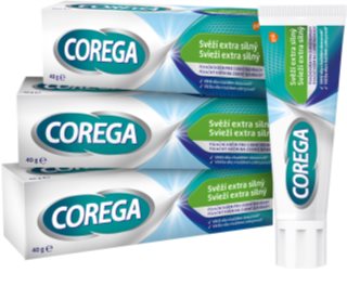 Corega Fresh Extra Strong krem mocujący do protez zębowych 3x40 g