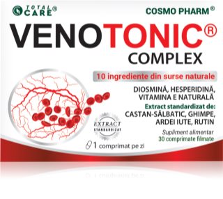 Cosmo Pharm Venotonic complex tablete pentru stimularea circulației sanguine 30 tbl