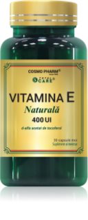 Cosmo Pharm Vitamina E 400 UI capsule pentru sănătatea părului, a pielii și a mucoaselor 30 caps.