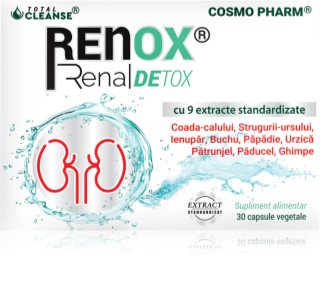 Cosmo Pharm Renox Renal Detox capsule pentru scăderea retenției de apă în organism 30 caps.