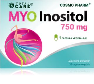 Cosmo Pharm Myo Inositol 750 mg capsule ajută la funcționarea unei activități hormonale sănătoase 30 caps.