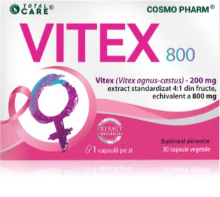 Cosmo Pharm Vitex 800 capsule pentru susținerea unei stări de confort în perioada menopauzei 30 caps.