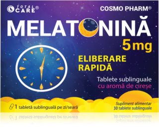 Cosmo Pharm Melatonina Rapida 5 mg tablete pentru probleme cu adormitul și pentru tulburări ale somnului 30 tbl