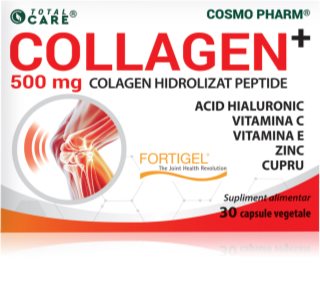 Cosmo Pharm Collagen+ 500 mg capsule pentru articulații, ligamente și piele 30 caps.