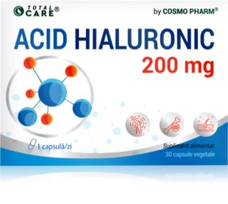 Cosmo Pharm Acid Hialuronic 200 mg capsule sporirea elasticității tenului 30 caps.