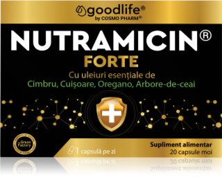 Cosmo Pharm Nutramicin Forte capsule pentru detoxificarea organismului și sprijinirea imunității 20 caps.