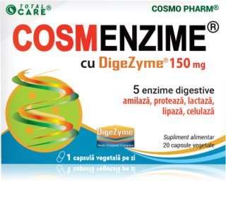Cosmo Pharm CosmEnzyme + DigeZyme capsule cu enzime digestive 20 caps.