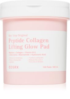 Cosrx One Step Original Peptide Collagen Lifting Glow Pad patchs tonifiants pour le renforcement et le lifting de la peau 100 pcs