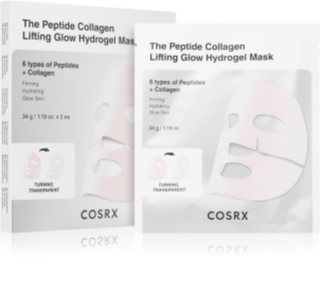Cosrx The Peptide Collagen Lifting Glow Hydrogel Mask masque visage raffermissant pour un effet naturel 3x34 g