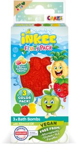 Craze INKEE Fruity Pack Bath Bomb for children 3x15 g
