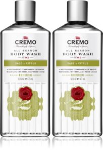 Cremo Sage & Citrus Body Wash szett