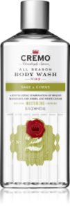 Cremo Sage and Citrus Body Wash body wash for men 475 ml