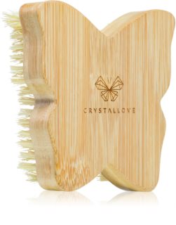 Crystallove Bamboo Butterfly Agave Body Brush die Massagebürste für den Körper 1 St.