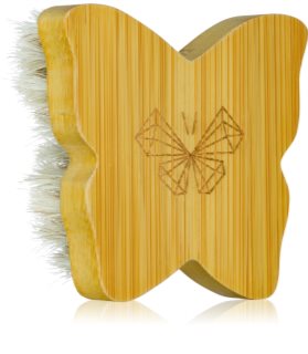 Crystallove Bamboo Butterfly Agave Face Brush Travel Size die Massagebürste Für Gesicht und Dekolleté 1 St.