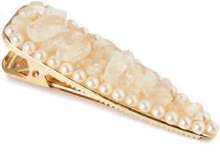 Crystallove Clear Quartz Hair Clip sponke za lase 1 kos