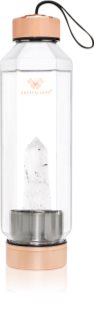 Crystallove Crystal Water Bottle Kulacs Hexagon-Clear Quartz 650 ml