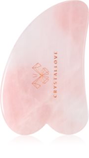 Crystallove Rose Quartz Gua Sha accesorio para masaje 1 ud