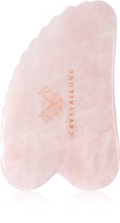 Crystallove Rose Quartz 3D Gua Sha accesorio para masaje 1 ud