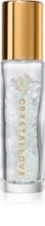 Crystallove Clear Quartz Oil Bottle Roll-on mit Kristallen nachfüllbar 10 ml