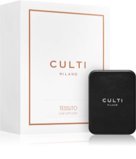 Culti Car Diffuser Black Tessuto vůně do auta + náhradní náplň 73x53 cm