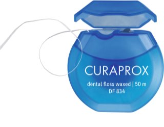 Curaprox Dental Floss Waxed DF 834 Mint Zahnseide mit Pfefferminz 50m