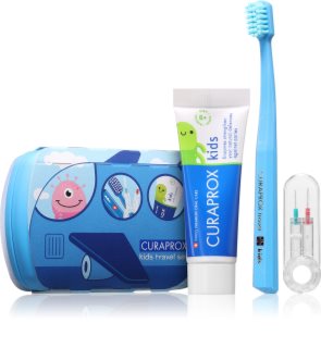 Curaprox Kids Travel Set zestaw podróżny do zębów, języka i dziąseł