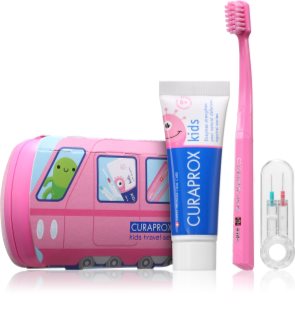 Curaprox Kids Travel Set cestovní set na zuby, jazyk a dásně