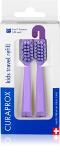 Curaprox Kids Travel refill spare heads for toothbrushes Purple 2 pc