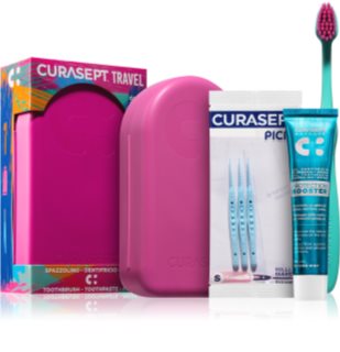 Curasept Travel Set cestovní set na zuby, jazyk a dásně