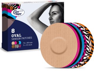 CureTape® Sensor Patches Art Mix kryjący plaster elastyczny 8 szt.