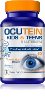 Da Vinci Academia Ocutein Kids & Teens s luteinem žvýkací měkké tobolky pro podporu zdraví zraku příchuť Strawberry 60 ks
