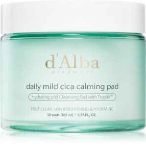 d'Alba Daily Mild Cica Calming Pad Beruhigungspads für intensive Feuchtigkeitspflege der Haut 50 St.
