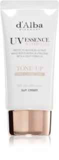 d'Alba Waterfull Pink Correcting Tone-Up Sun Cream крем для обличчя для засмаги для освітлення та зволоження SPF 50+ 50 мл