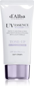 d'Alba Waterfull Purple Correcting Tone-Up Sun Cream crème solaire teintée éclat et hydratation SPF 50+ 50 ml