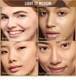 Danessa Myricks Beauty Yummy Skin Serum Skin Tint moisturising smoothing foundation shade 4 - Light Skin With Neutral Undertones 45 ml