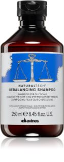 Davines Naturaltech Rebalancing Shampoo champú de limpieza profunda para cuero cabelludo graso