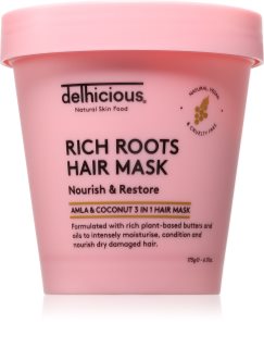 delhicious RICH ROOTS Nourishing Hair Mask masque nourrissant cheveux 3 en 1 175 g