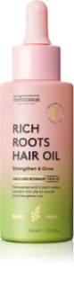 delhicious RICH ROOTS AMLA & ROSEMARY HAIR OIL moisturising and soothing oil for dry and itchy scalp
