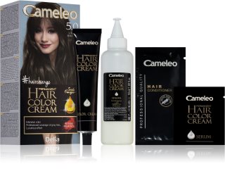 Delia Cosmetics Cameleo Omega tartós hajfesték árnyalat 5.0 Light Brown
